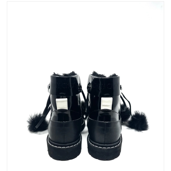 Jimmy Choo Sz 39 Black Voyager Boot - Picture 3 of 8